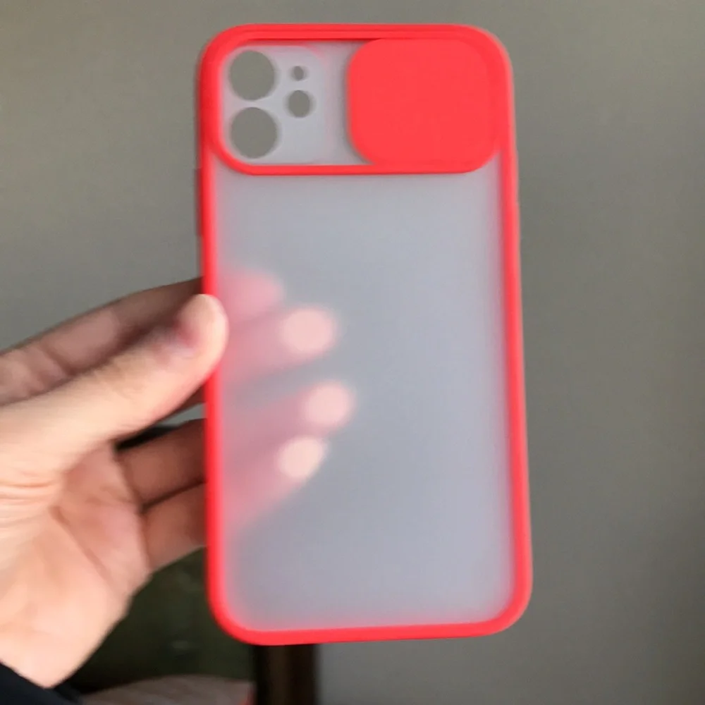 For iPhone 11 phone case with camera slider saver